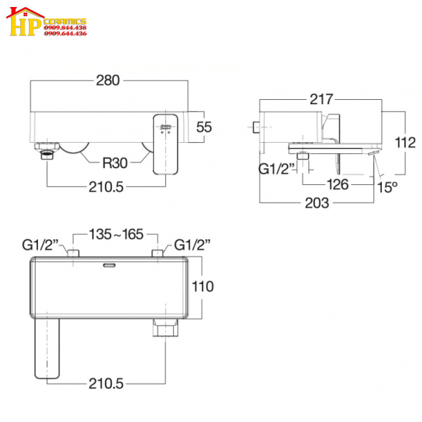 SEN TẮM NÓNG LẠNH AMERICAN STANDAR WF-1311 CHÍNH HÃNG