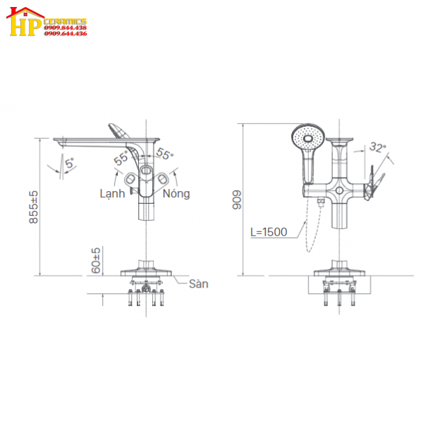 SEN TẮM BỒN INAX BFV-656S