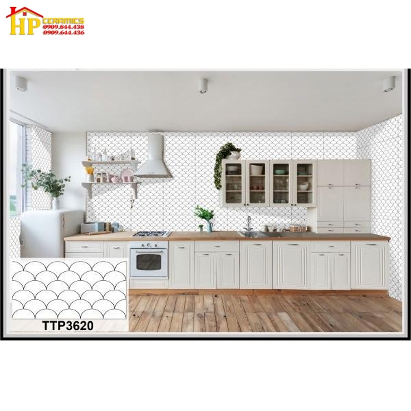 GẠCH ỐP TƯỜNG 30X60 TRANG TRÍ VAY CÁ TRẮNG 3620 GIÁ RẺ