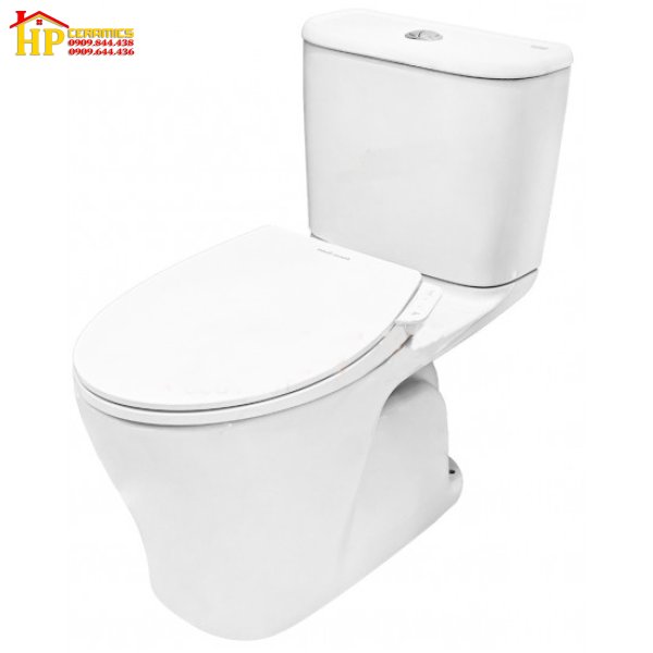BÀN CẦU HAI KHỐI AMERICAN STANDARD VF-2162SW  NẮP CƠ CHÍNH HÃNG