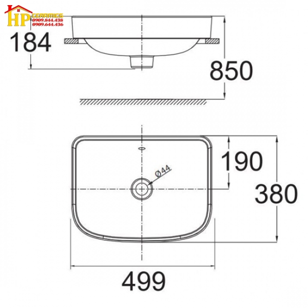 CHẬU LAVABO ĐẶT BÀN AMERICAN STANDARD WP-0638 CHÍNH HÃNG
