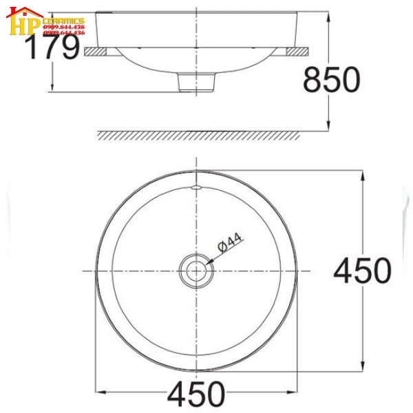 CHẬU LAVABO ĐẶT BÀN AMERICAN STANDARD WP-0639 CHÍNH HÃNG