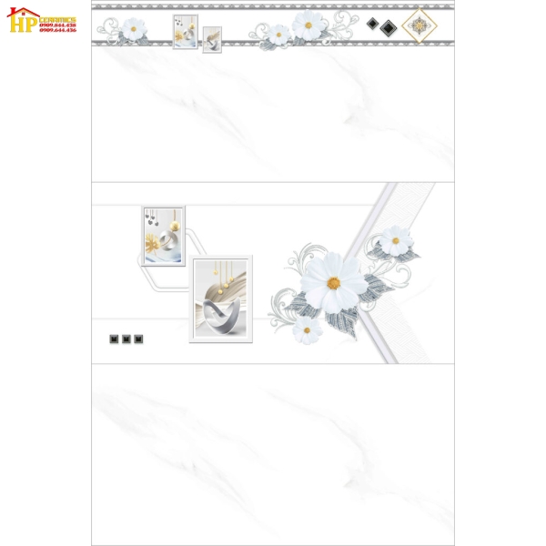 GẠCH ỐP TƯỜNG 40X80 TRẮNG VÂN KHÓI ĐIỂM BÔNG TRẮNG 4801 CAO CẤP GIÁ RẺ
