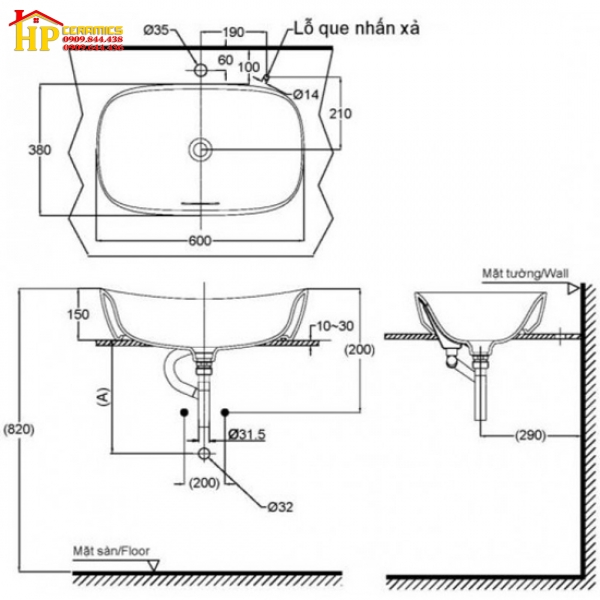 CHẬU LAVABO ĐẶT BÀN TOTO PJS07WE#GW CHÍNH HÃNG