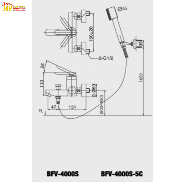 VÒI SEN TẮM NÓNG LẠNH INAX BFV-4000S-5C CHÍNH HÃNG