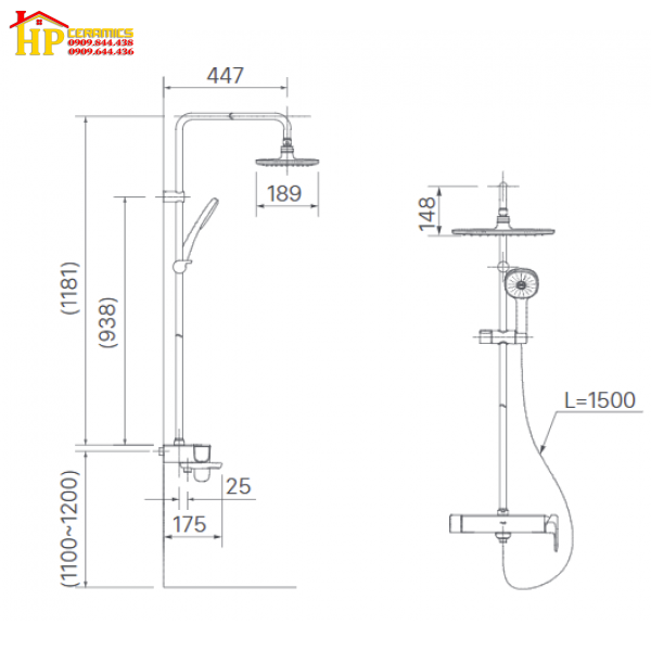 SEN CÂY TẮM ĐỨNG NÓNG LẠNH INAX BFV-635S CHÍNH HÃNG