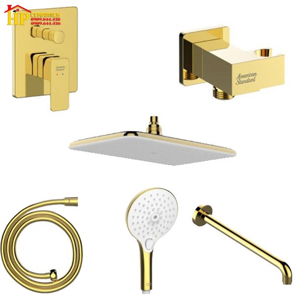 BỘ SEN TẮM ÂM TƯỜNG MẠ VÀNG AMERICAN STANDARD WF-1321CS CHÍNH HÃNG