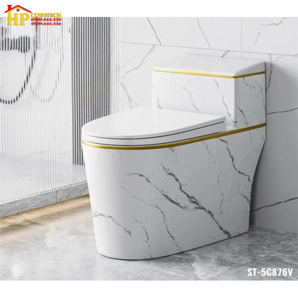 BÀN CẦU KHỐI THÂN LÙN TRẮNG VÂN KHÓI 876 CAO CẤP GIÁ RẺ