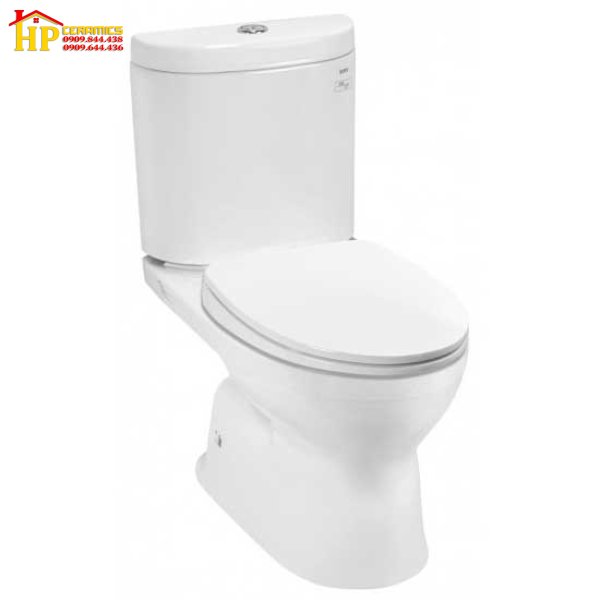 BÀN CẦU HAI KHỐI TOTO CS325DRT10 NẮP TC395VS CHÍNH HÃNG