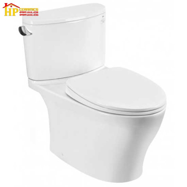 BÀN CẦU HAI KHỐI TOTO CS767RT10 NẮP TC385VS CHÍNH HÃNG