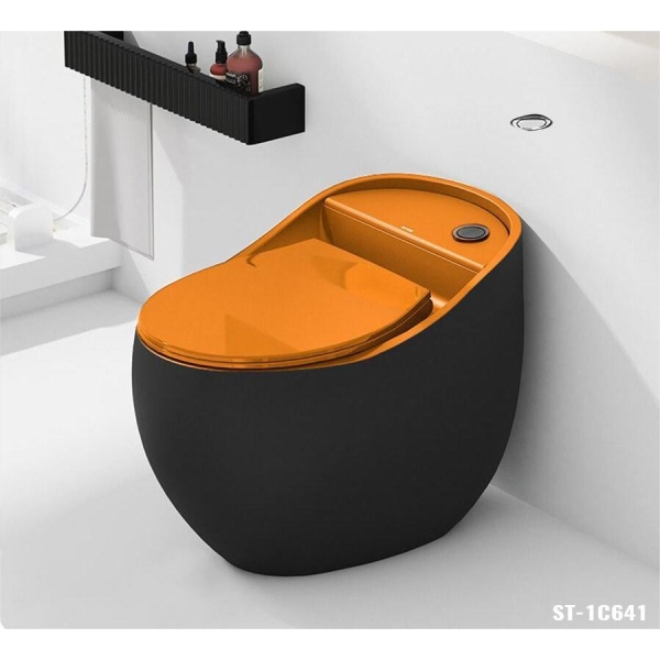 BÀN CẦU KHỐI QUẢ TRỨNG THÂN ĐEN THÙNG VÀNG ST-641 CAO CẤP GIÁ RẺ