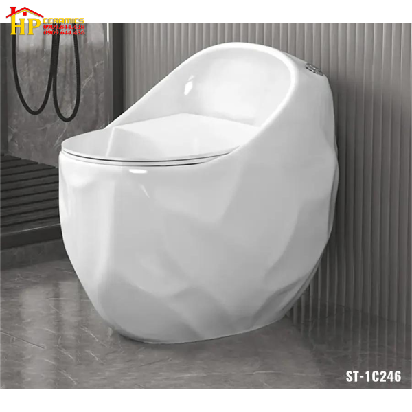 BÀN CẦU KHỐI QUẢ TRỨNG TRẮNG VÂN NỔI 246 CAO CẤP GIÁ RẺ
