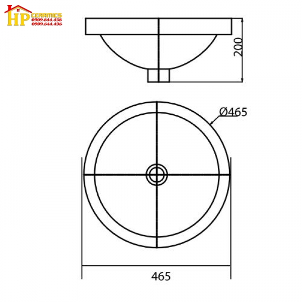 CHẬU LAVABO ĐẶT BÀN VIGLACERA CD6 CHÍNH HÃNG