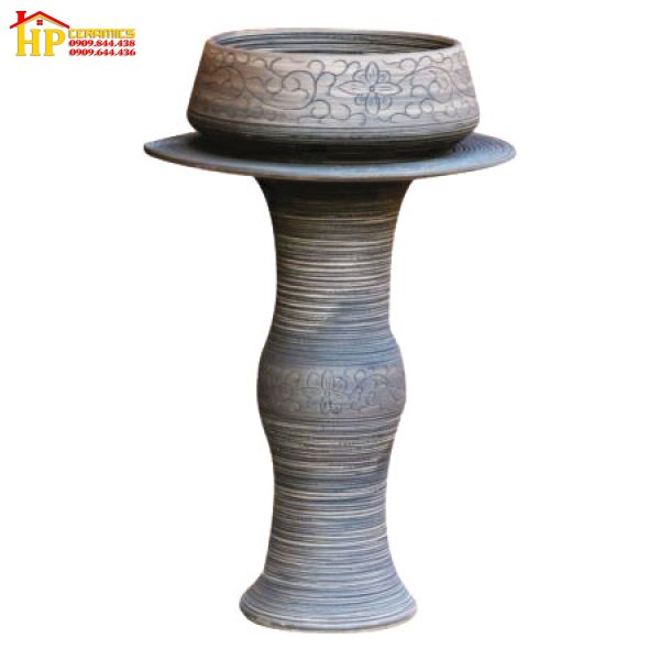 CHẬU LAVABO SƯ MỸ THUẬT CÓ CHÂN CĐC 02