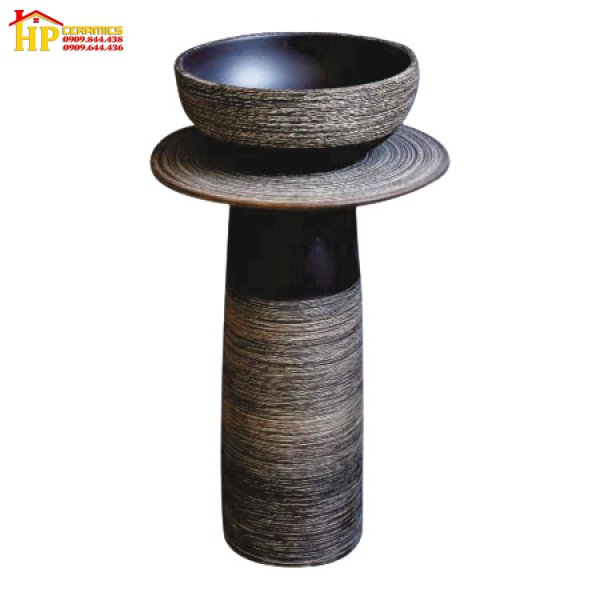 CHẬU LAVABO  SỨ MỸ THUẬT CÓ CHÂN CĐC04