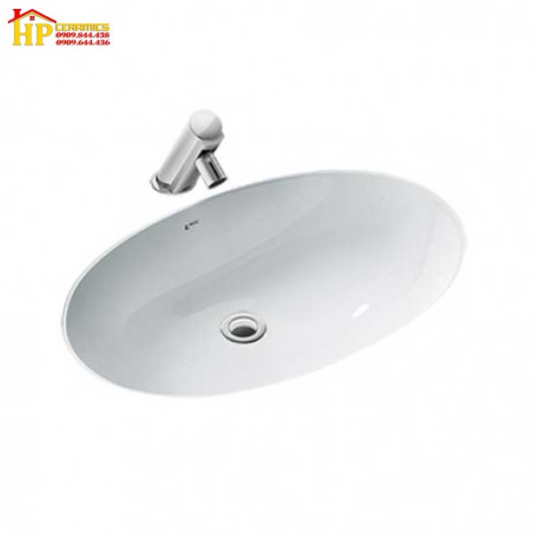 CHẬU LAVABO INAX ÂM BÀN L-2216V CHÍNH HÃNG