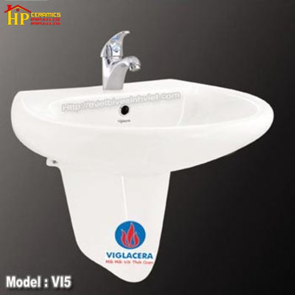 LAVABO TREO TƯỜNG VIGLACERA VI5 CHÍNH HÃNG