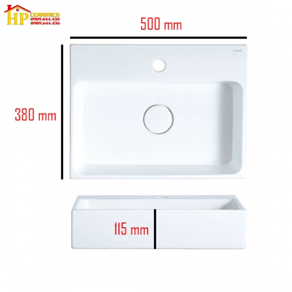 CHẬU LAVABO ĐẶT BÀN CAESAR  LF5259  CHÍNH HÃNG