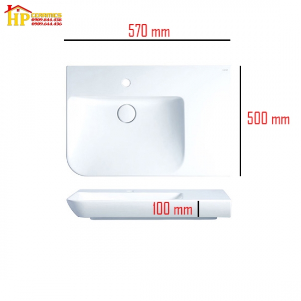 CHẬU ĐẶT BÀN CAESAR LF5372 CHÍNH HÃNG