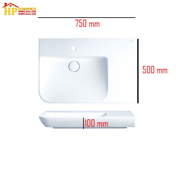 CHẬU LAVABO ĐẶT BÀN CAESAR  LF5374 CHÍNH HÃNG