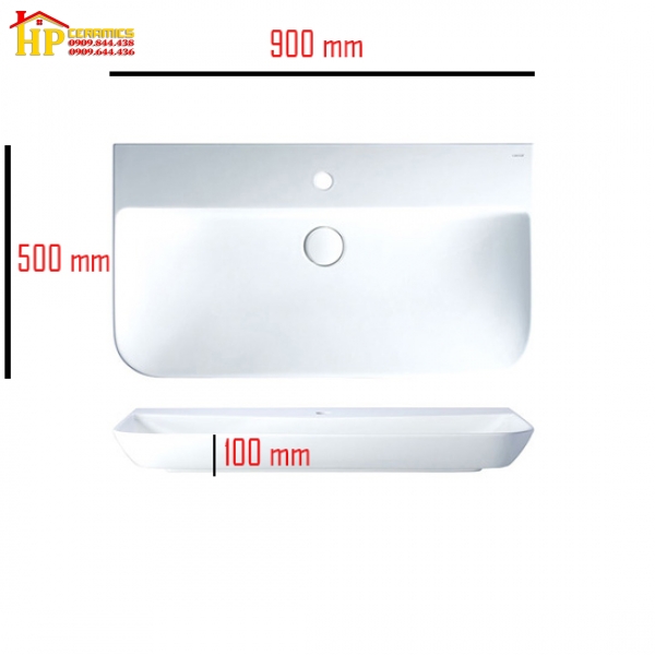 CHẬU LAVABO ĐẶT BÀN CAESAR LF5376 CHÍNH HÃNG