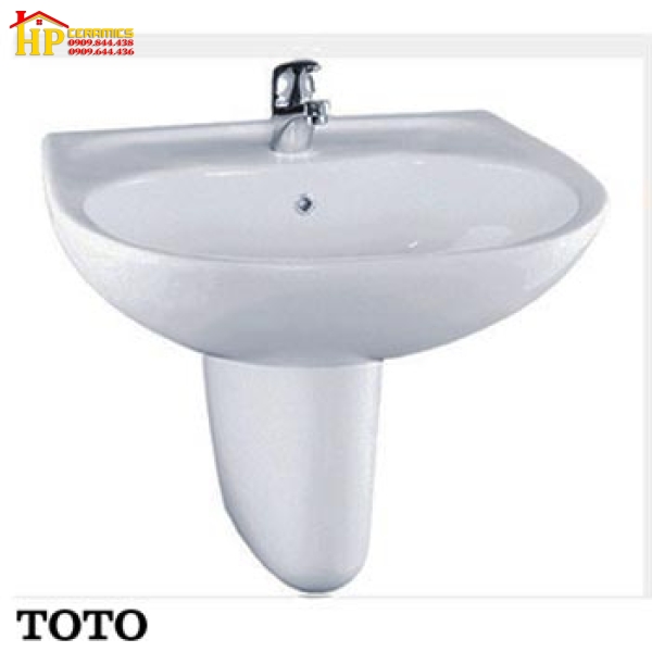 CHẬU LAVABO TREO TƯỜNG CHÂN NGẮN TOTO LHT236C CHÍNH HÃNG