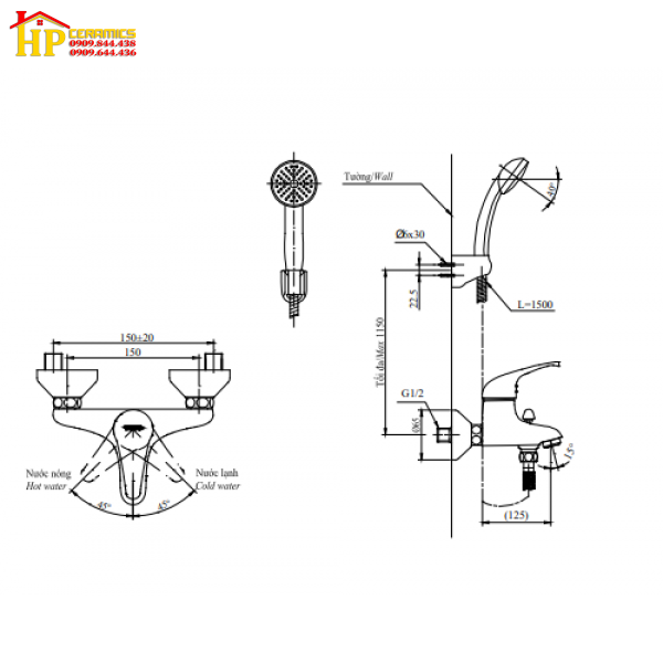 SEN TẮM NÓNG LẠNH TOTO DGM301CFNS CHÍNH HÃNG