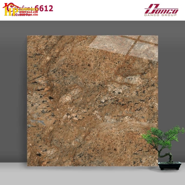Gạch Lát Nền 60x60 Catalan Bóng Kiếng Vân Đá Tự Nhiên