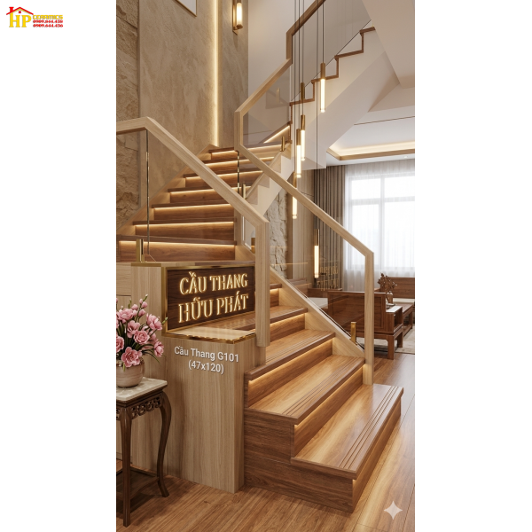 GẠCH CẦU THANG 47X120 VÂN GỖ XOÀI G101 CAO CẤP NHẬP KHẨU