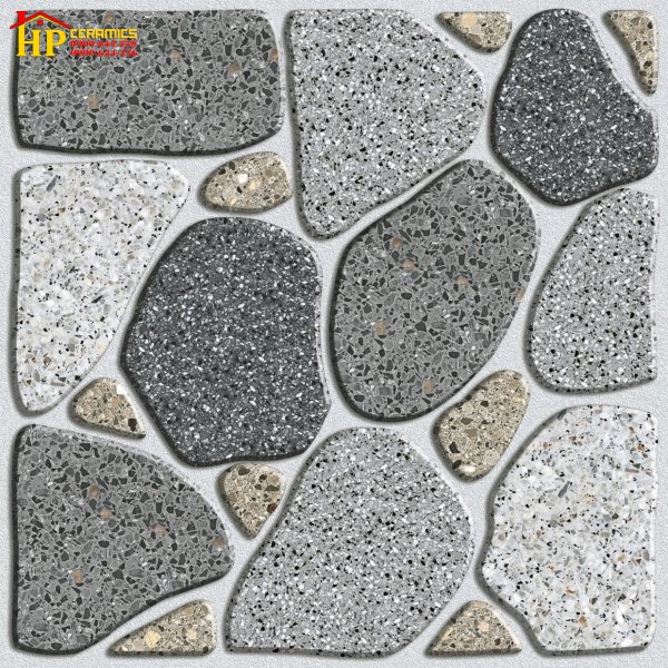 GẠCH LÁT SÂN VƯỜN 50X50 SỎI XÁM 5402 CAO CẤP GIÁ RẺ