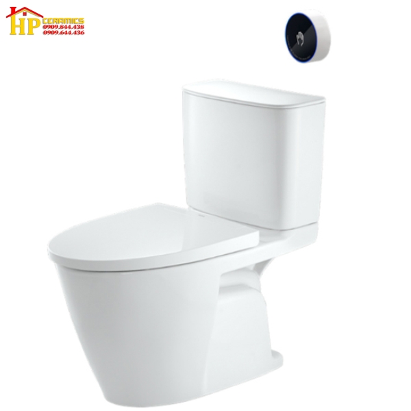 BÀN CẦU HAI KHỐI INAX NÚT XÃ TỰ ĐỘNG ACT-602VN CHÍNH HÃNG