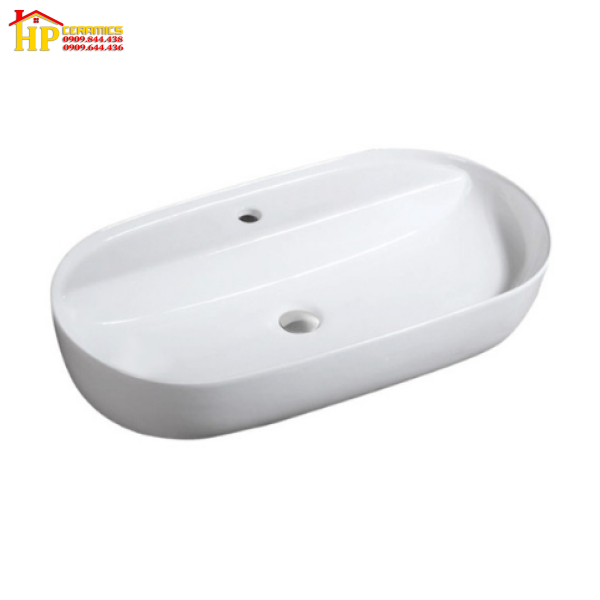 LAVABO SỨ TRẮNG ĐỂ BÀN L6032