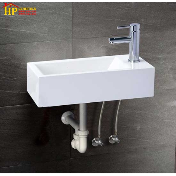 CHẬU LAVABO TREO TƯỜNG CAESAR LF5239S CHÍNH HÃNG