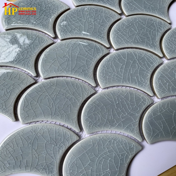 GẠCH TRANG TRÍ MOSAIC VẨY CÁ BÓNG CAO CẤP GIÁ RẺ