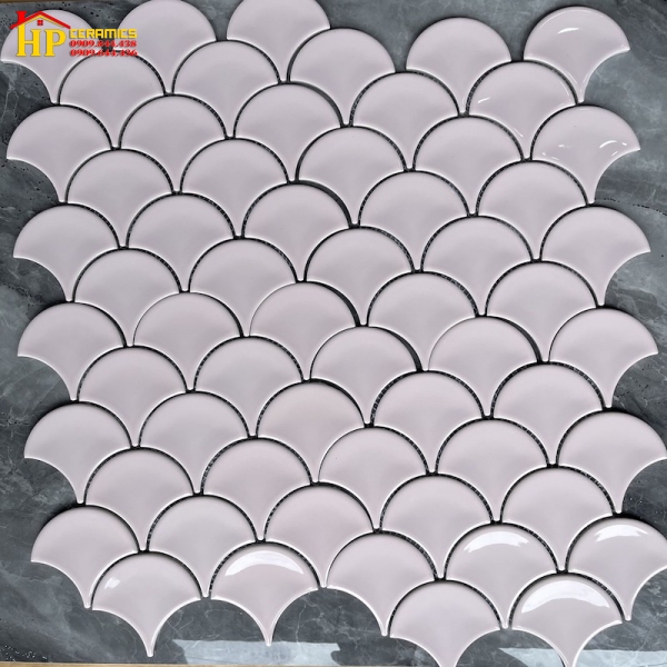 GẠCH TRANG TRÍ MOSAIC VẨY CÁ BÓNG CAO CẤP GIÁ RẺ