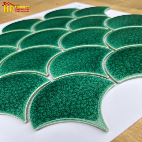 GẠCH TRANG TRÍ MOSAIC VẨY CÁ BÓNG CAO CẤP GIÁ RẺ