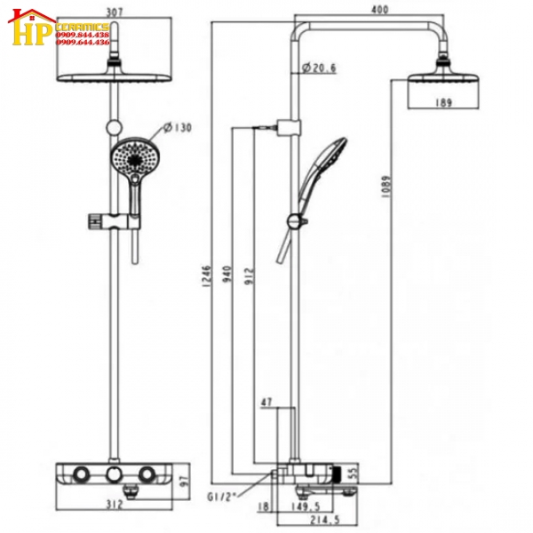 SEN TẮM MẠ VÀNG AMERICAN STANDARD WF-4956CS CHÍNH HÃNG