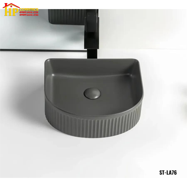 LAVABO ĐẶT BÀN SÒ XÁM LA76 CAO CẤP GIÁ RẺ