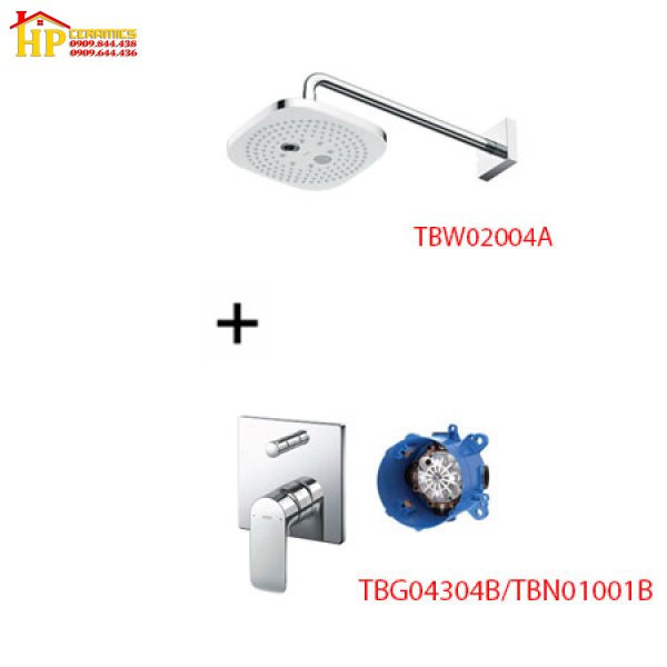 SEN TẮM ÂM TƯỜNG TOTO TBG04304B KÈM BÁT SEN TBW02004A