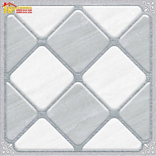 GẠCH LÁT NỀN TOLEL 30X30 MÀU XÁM HOA VĂN HÌNH HỌC DẠNG LƯỚI 3205 CAO CẤP GIÁ RẺ
