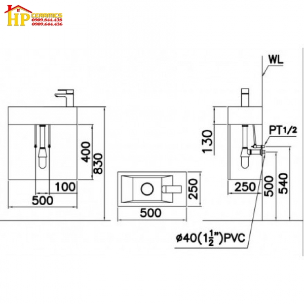 TỦ LAVABO CAESAR LF5239S+EH05239AV CHÍNH HÃNG