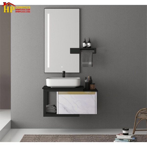 LAVABO TỦ INOX 304 CAO CẤP 6801-80