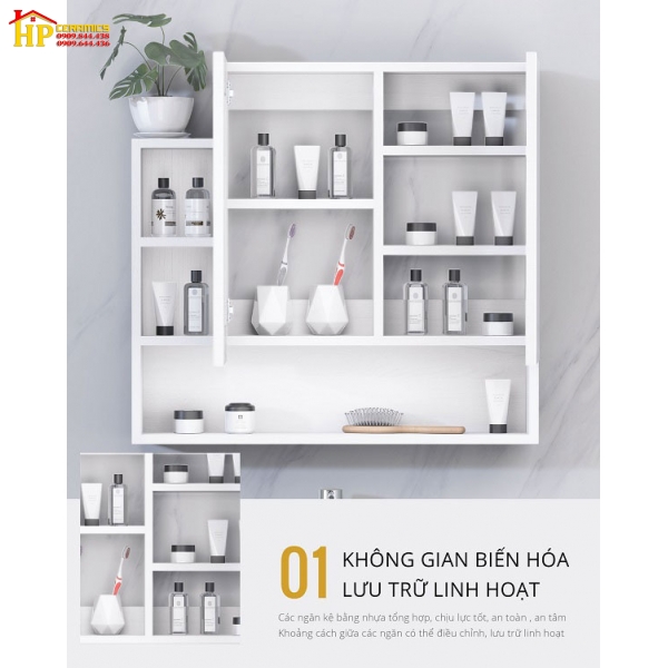 TỦ GƯƠNG CAESAR EM0180V CHÍNH HÃNG