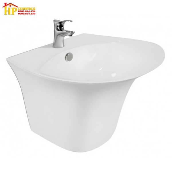 CHẬU LAVABO TREO TƯỜNG VIGLACERA V63 CHÍNH HÃNG