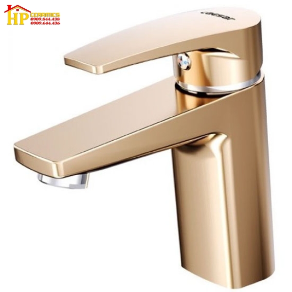 VÒI LAVABO NÓNG LẠNH MÀU VÀNG CAESAR B390CGU CHÍNH HÃNG