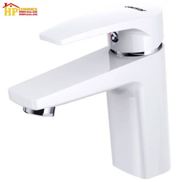 VÒI LAVABO NÓNG LẠNH MÀU TRẮNG CAESAR B390CWU CHÍNH HÃNG