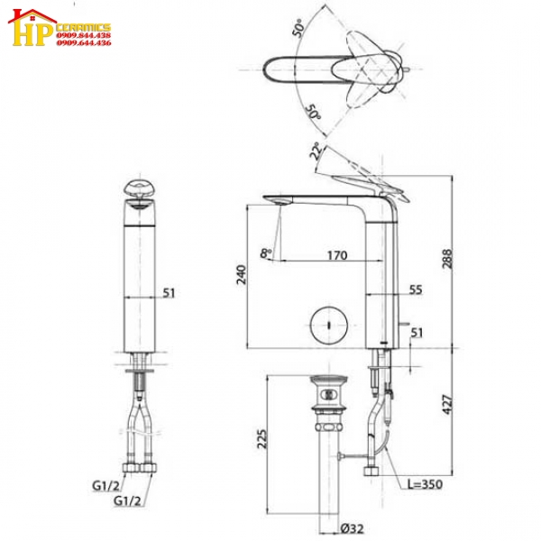 VÒI LAVABO NÓNG LẠNH TOTO  TLP03301A1 CHÍNH HÃNG