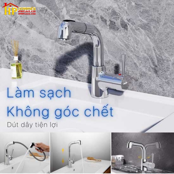 VÒI LAVABO NÓNG LẠNH CAESAR B900CU CHÍNH HÃNG