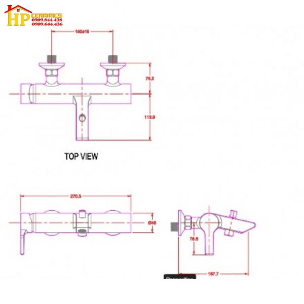 SEN TẮM NÓNG LẠNH AMERICAN STANDARD WF-3911 CHÍNH HÃNG