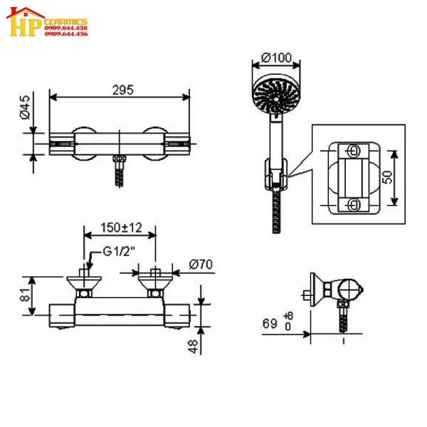 SEN TẮM NÓNG LẠNH AMERICAN STANDARD  WF-4947 CHÍNH HÃNG